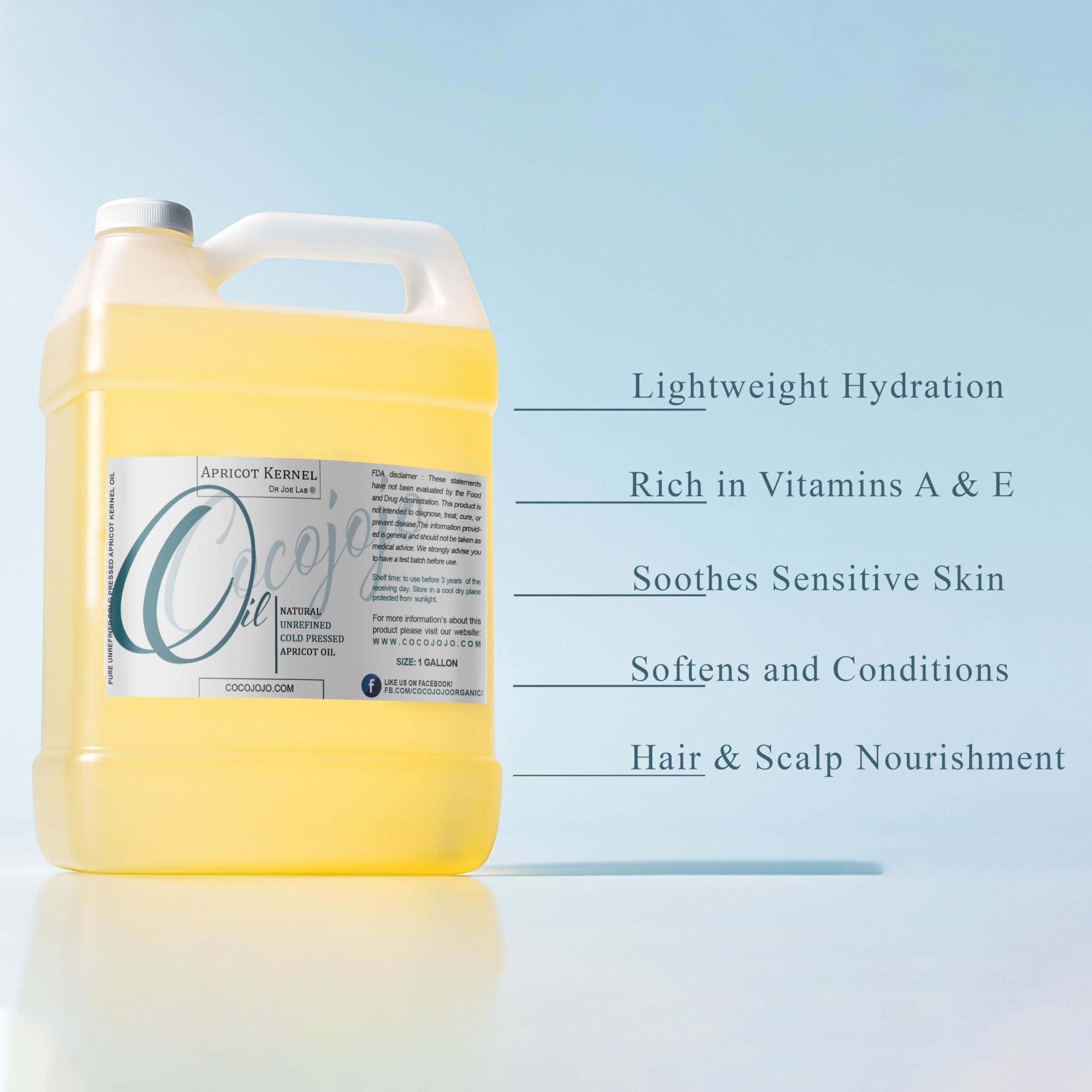 Dr Joe Lab apricot kernel oil amber jar supports easy dispensing.