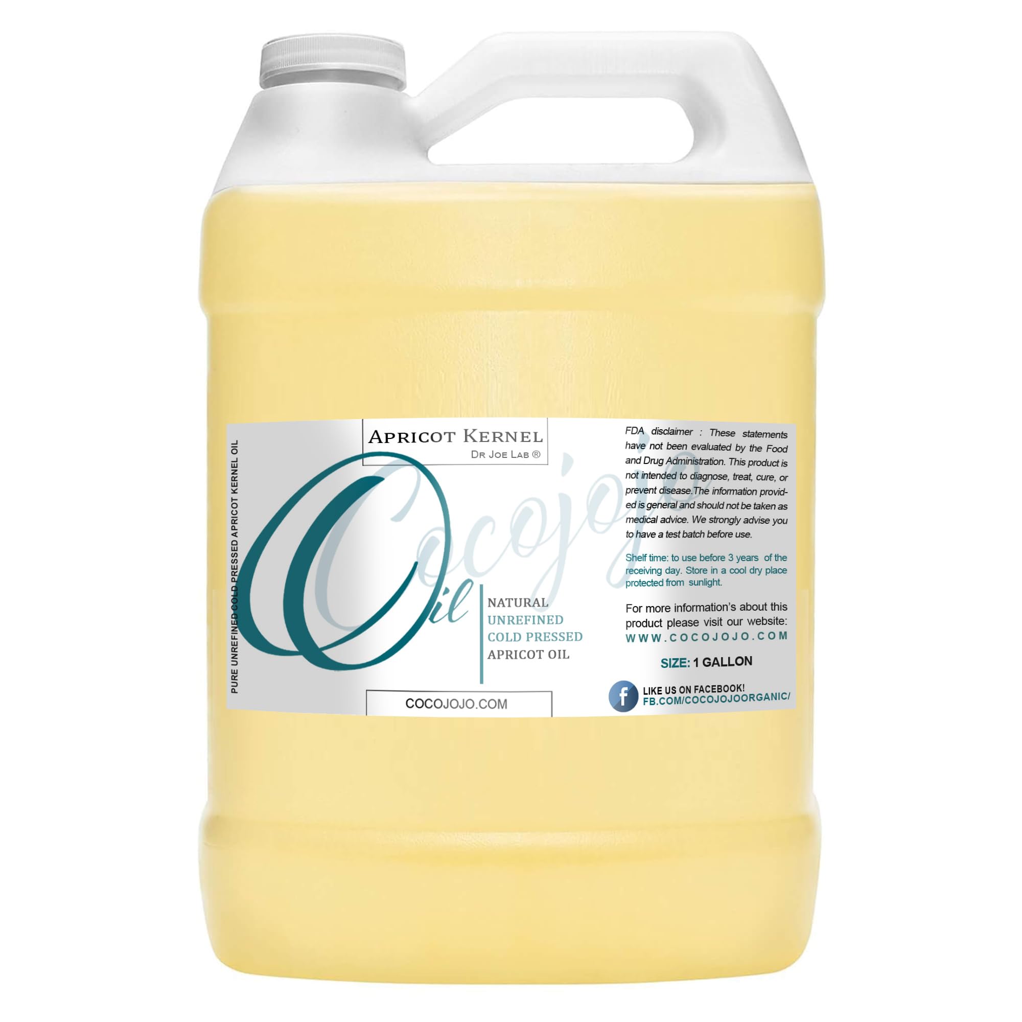Dr Joe Lab apricot kernel oil bottle ready for skin and hair hydration.