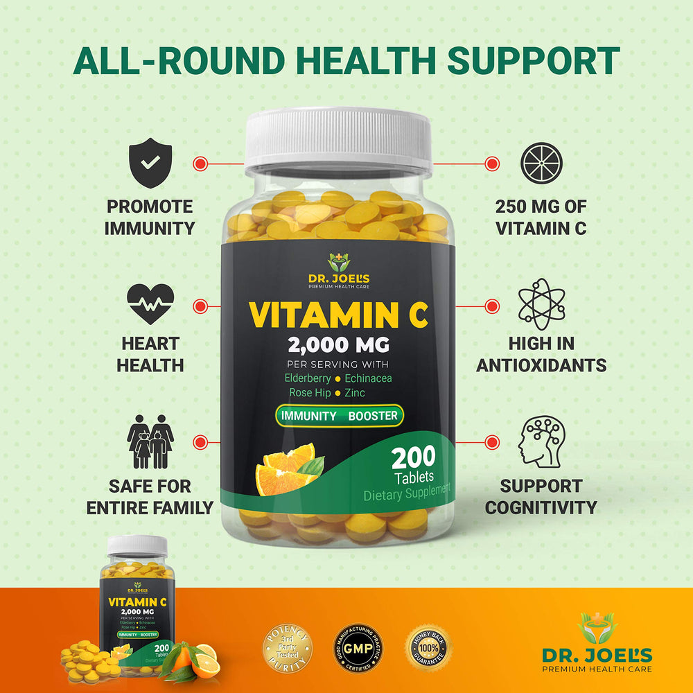 Dr. JOEL'S zinc and echinacea ingredient highlight for immune support potential.