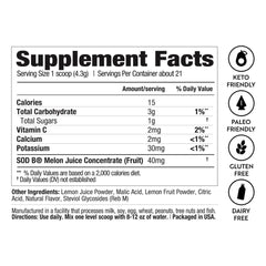 Dr. Kellyann Lemon Sips packaging box emphasizes keto-friendly, non-GMO formula.