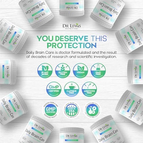 Eco-friendly packaging of Dr Lewis Daily Brain Care product
