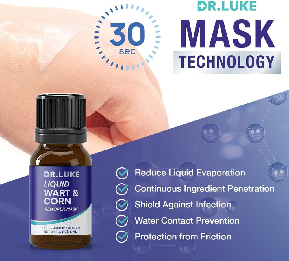 Dr. Luke 17% salicylic acid formula for stronger wart and corn care.