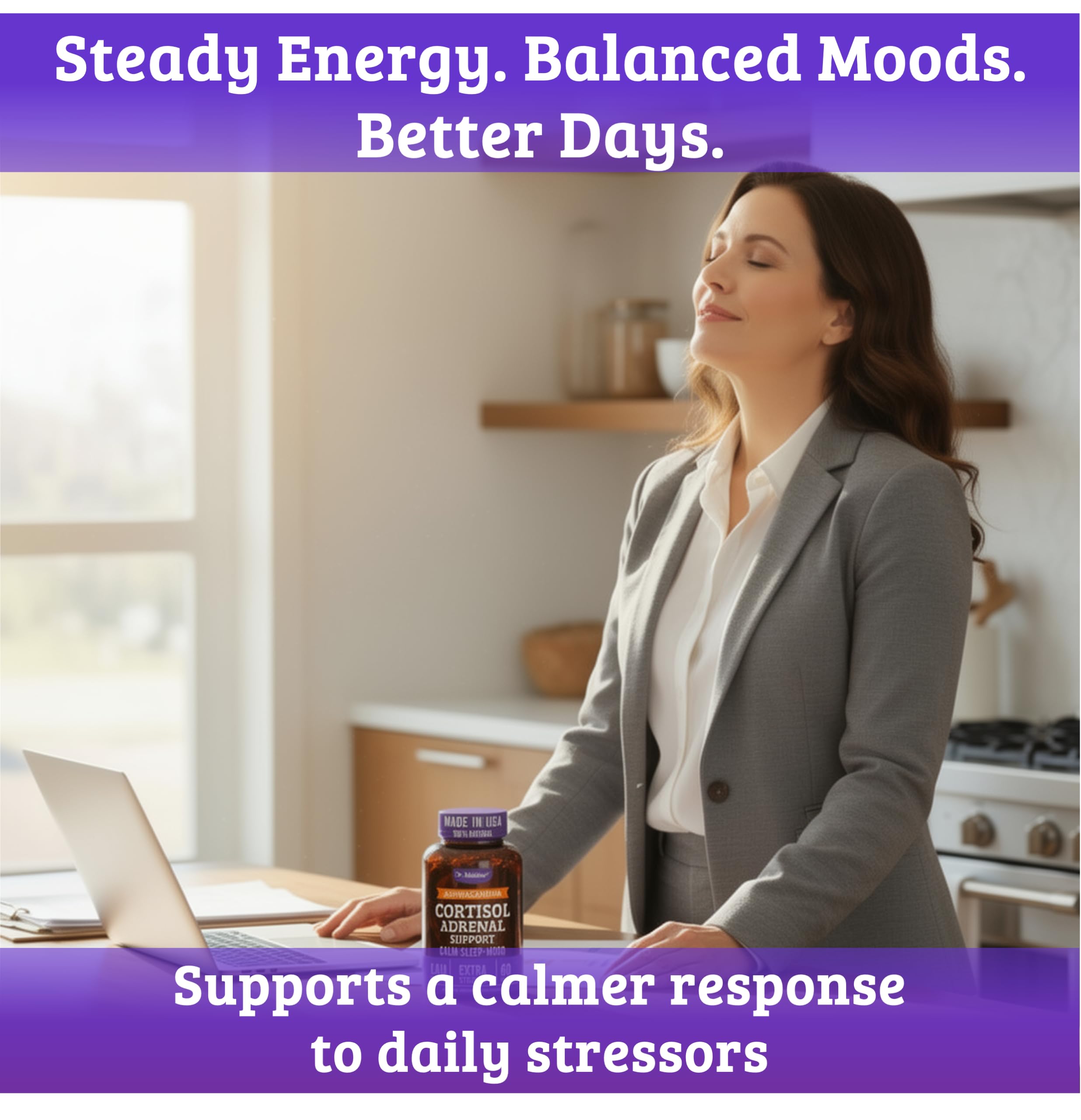 Ashwagandha imagery linked to focus and relaxed calm