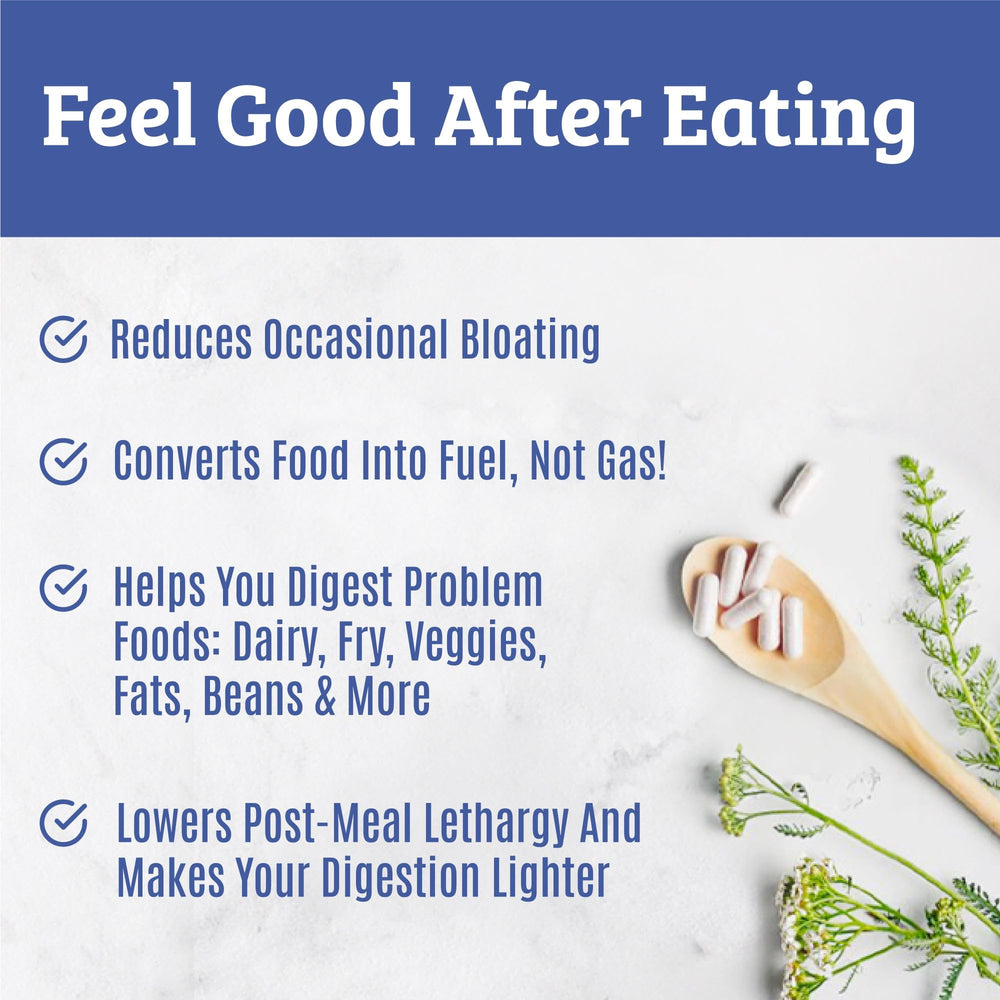 Dr. Matthew digestive enzymes capsules closeup highlights 18 enzymes for enhanced nutrient uptake.