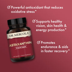 Dr. Mercola Astaxanthin capsules pack ready for daily use