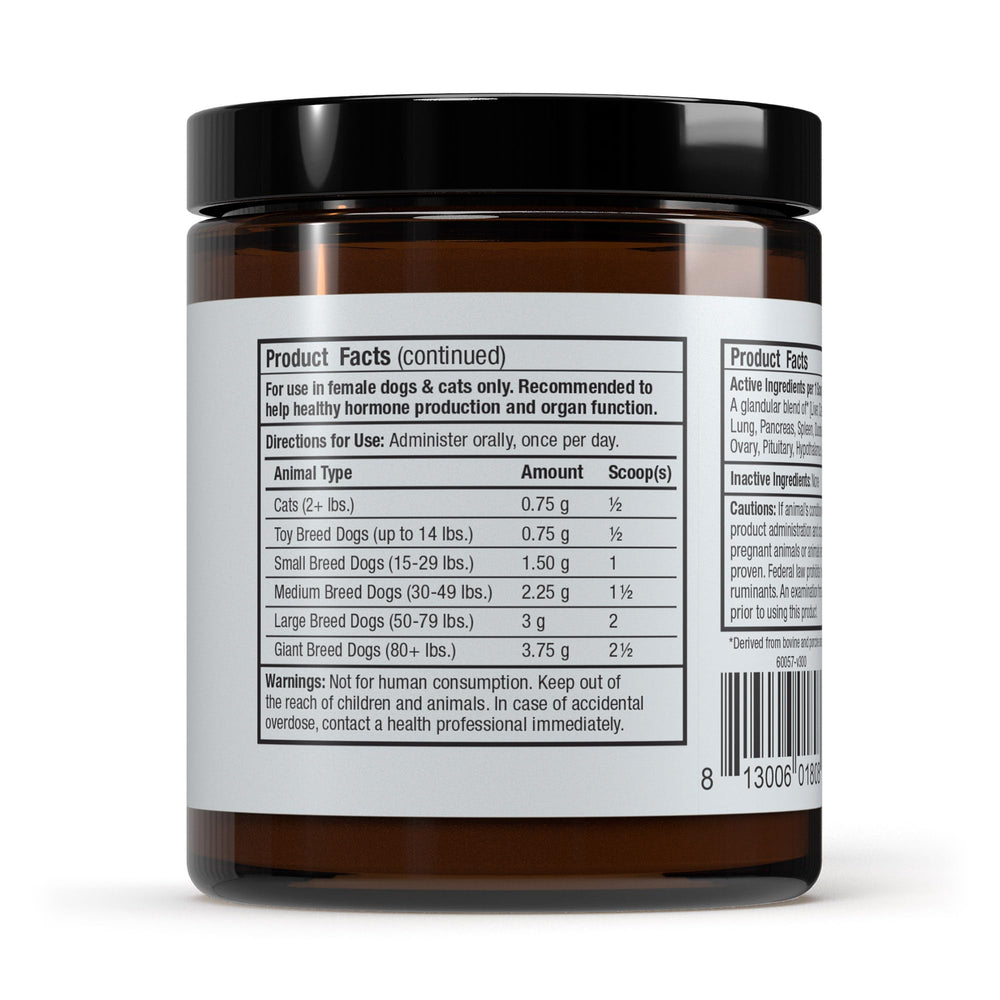Dr. Mercola Bark & Whiskers bottle label close-up shows product details.