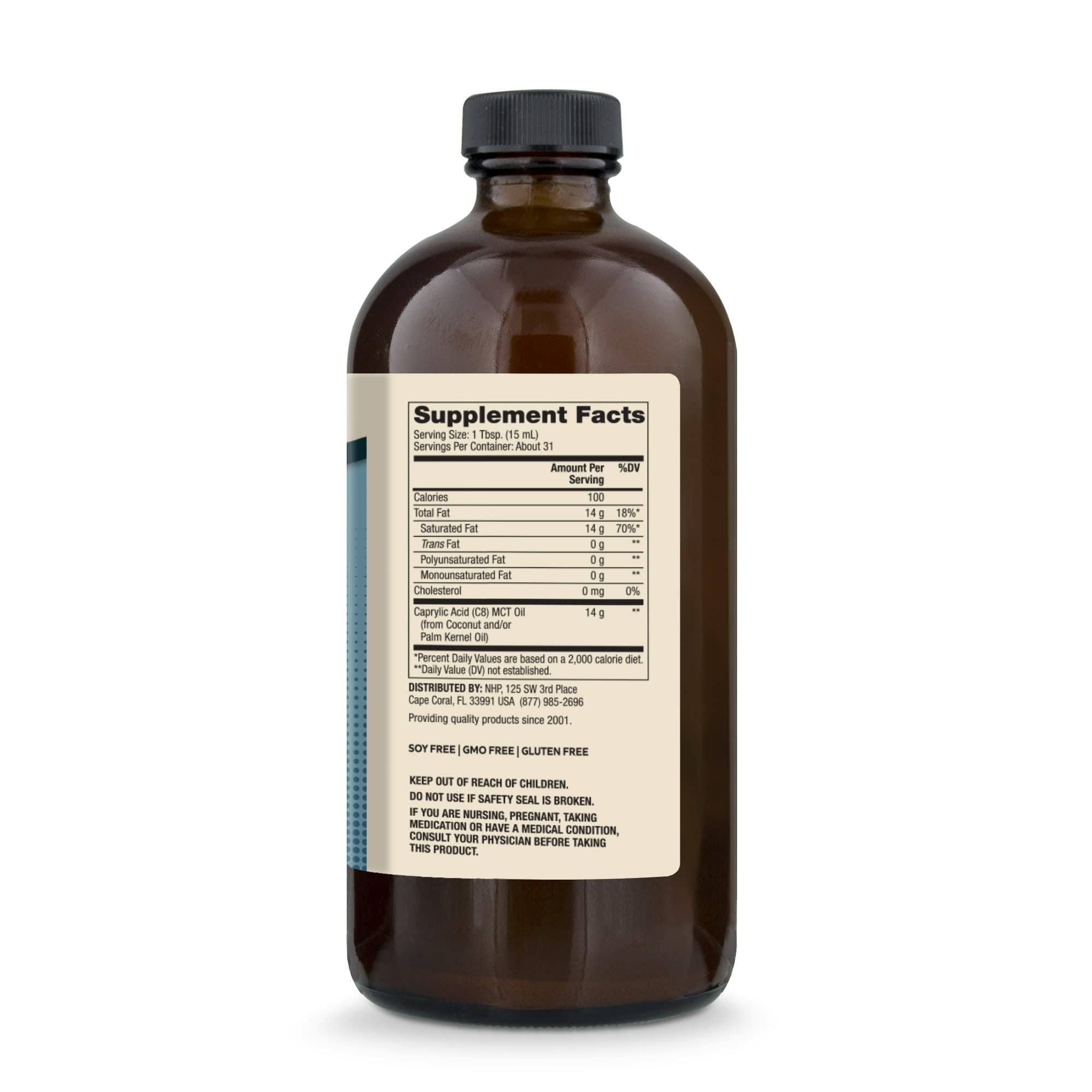 Pouring Dr. Mercola Biothin Ketone Energy MCT Oil for daily energy use