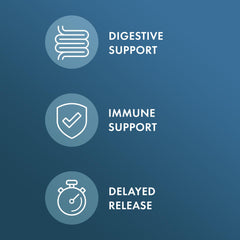 Delayed-release Biothin Probiotic capsules designed to withstand stomach acid.