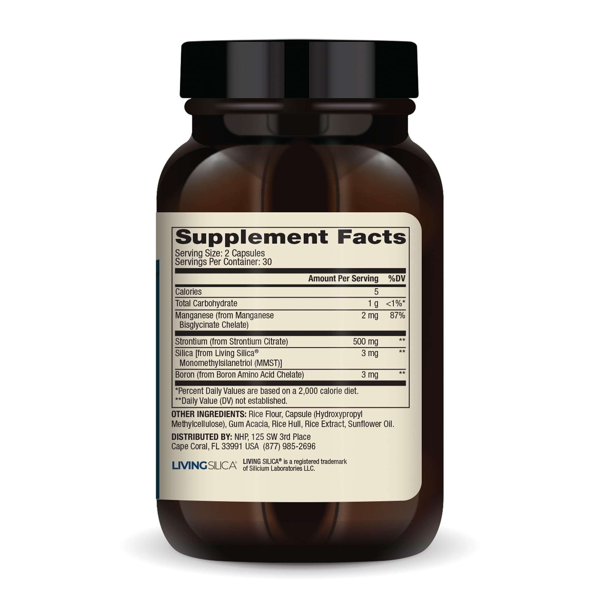 Dr. Mercola Bone Support strontium capsules for supporting bone structure