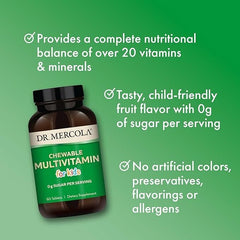 Dr. Mercola Non-GMO formula badge featured with product image.