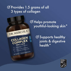 Dr. Mercola Collagen Complex stirred into a drink for daily routine