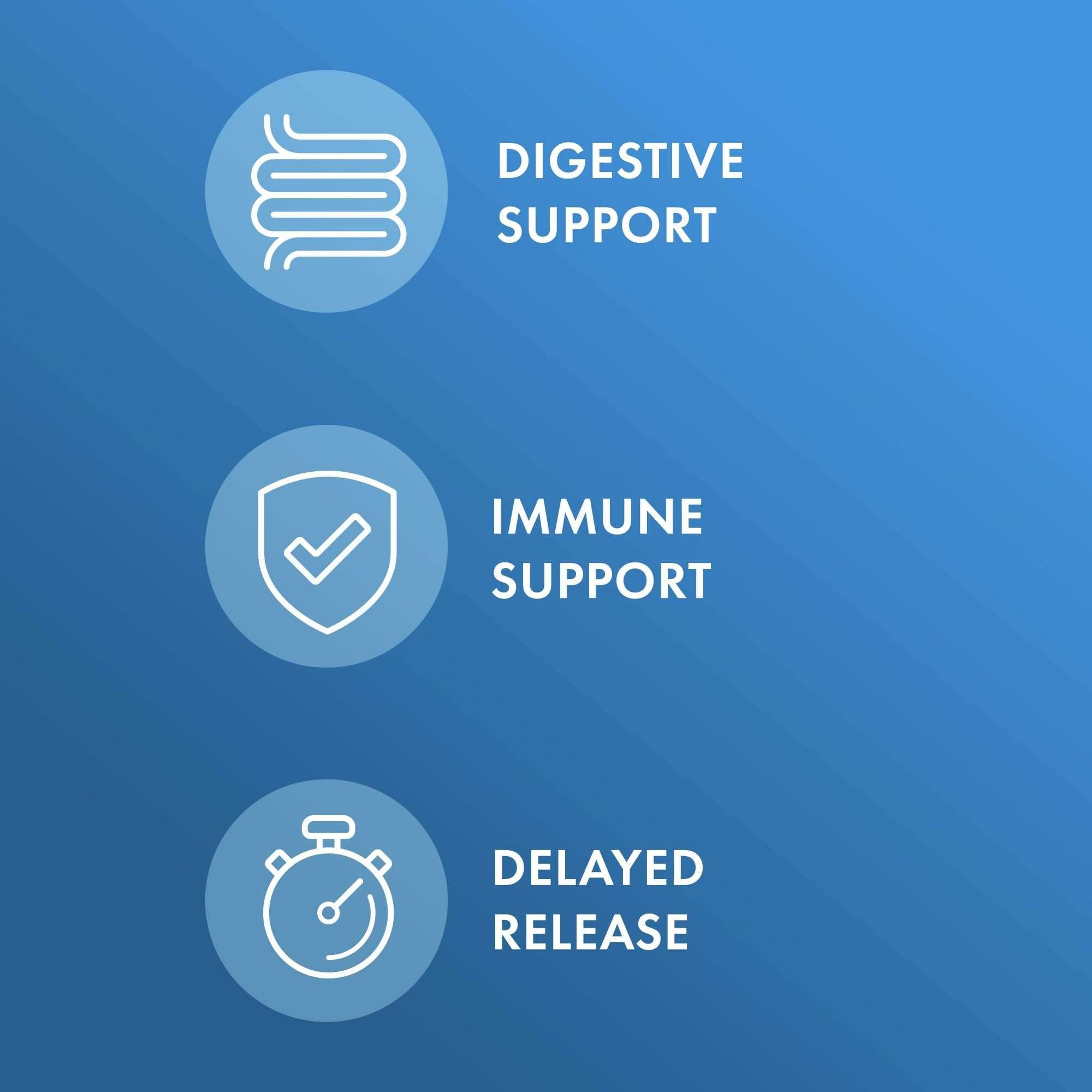 Dr. Mercola probiotics capsules close-up illustrating delayed-release delivery benefits