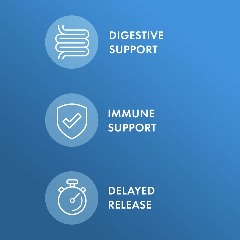 Dr. Mercola probiotics capsules close-up illustrating delayed-release delivery benefits
