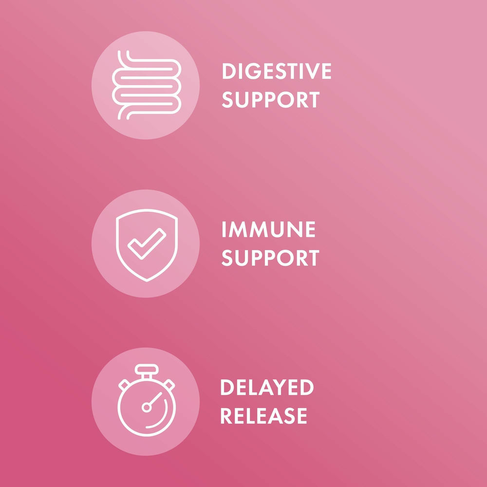Label highlights Lactobacillus strains for feminine health support.