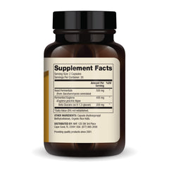 Dr. Mercola Fermented Beta Glucans bottle interior showing capsules for daily use