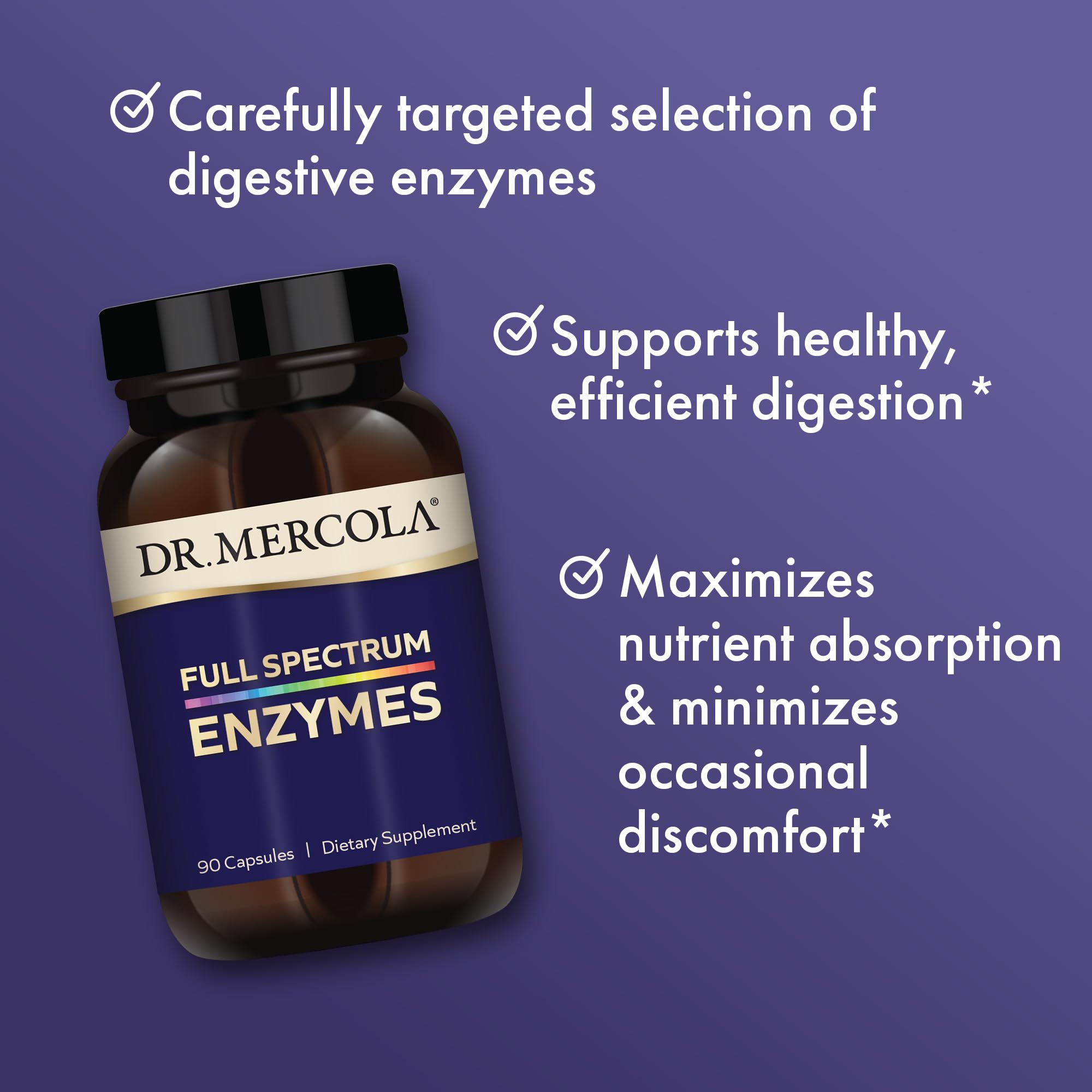Dr. Mercola Full Spectrum Enzymes dosage spoon – easy daily intake with meals