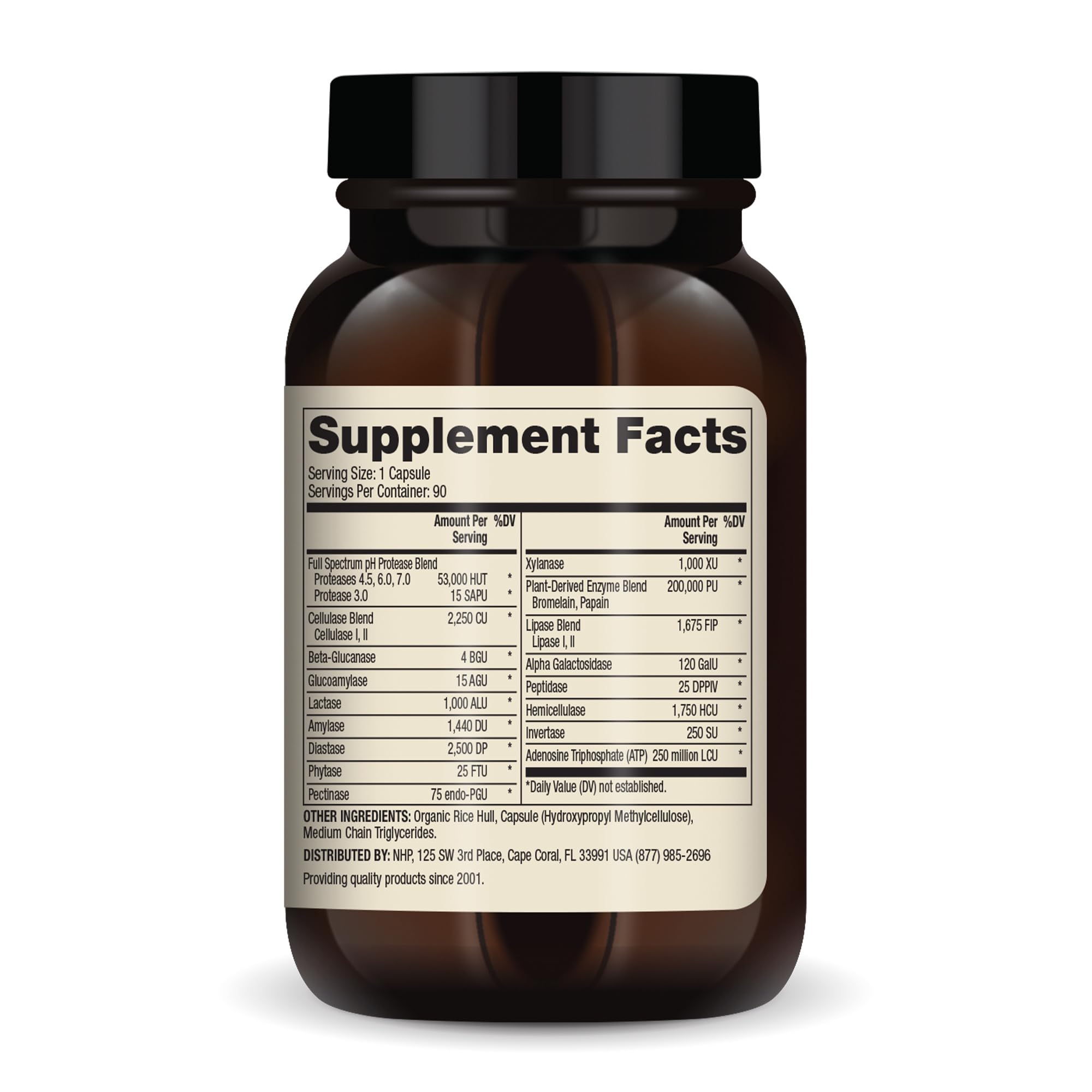 Close-up of Dr. Mercola Full Spectrum Enzymes for Women capsules highlighting plant-based enzymes for digestion.