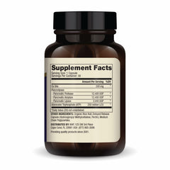 Dr Mercola Gallbladder Enzymes label detailing non-GMO and gluten-free ingredients.