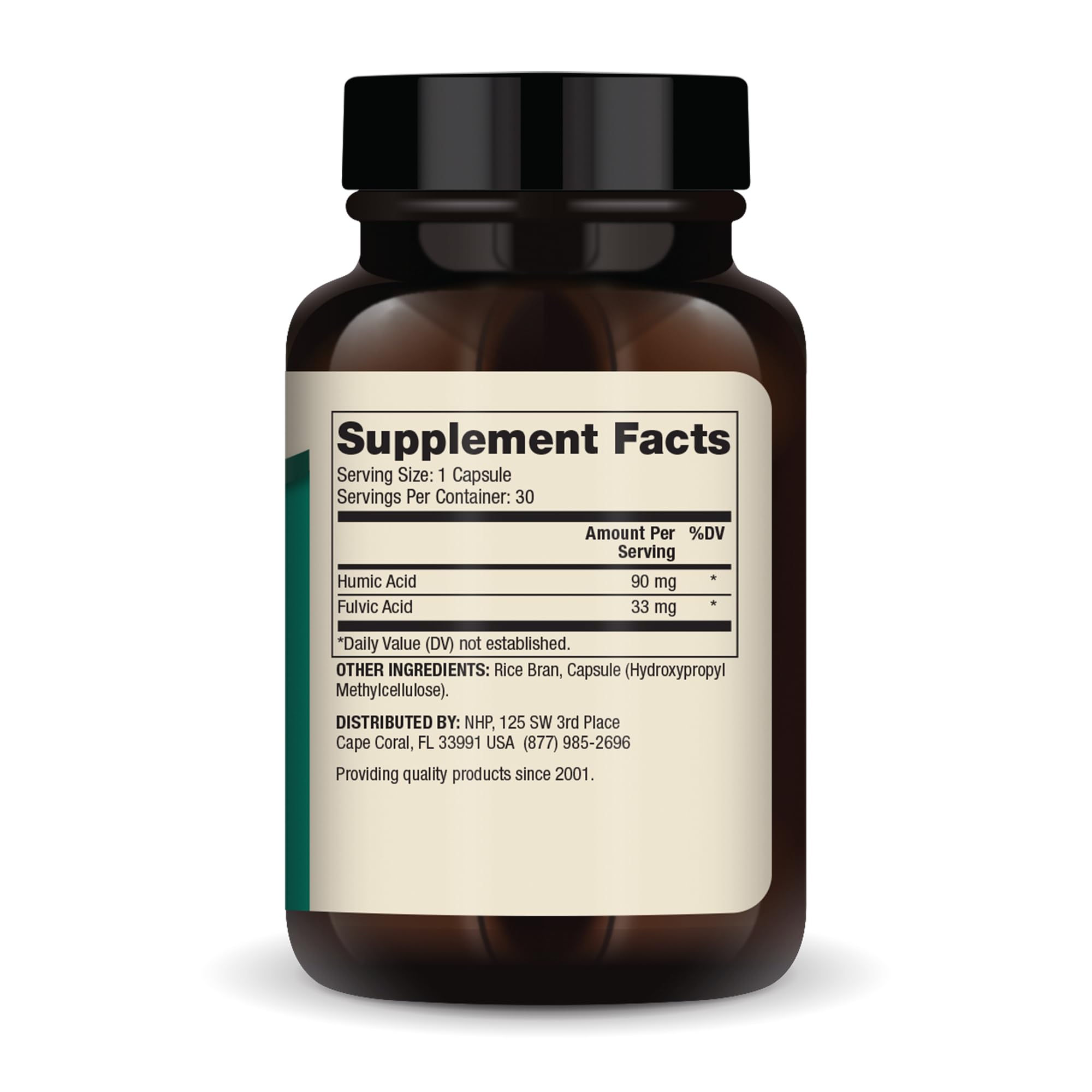 Dr. Mercola Humic Fulvic Acid Complex capsules shown for digestive comfort and immune support