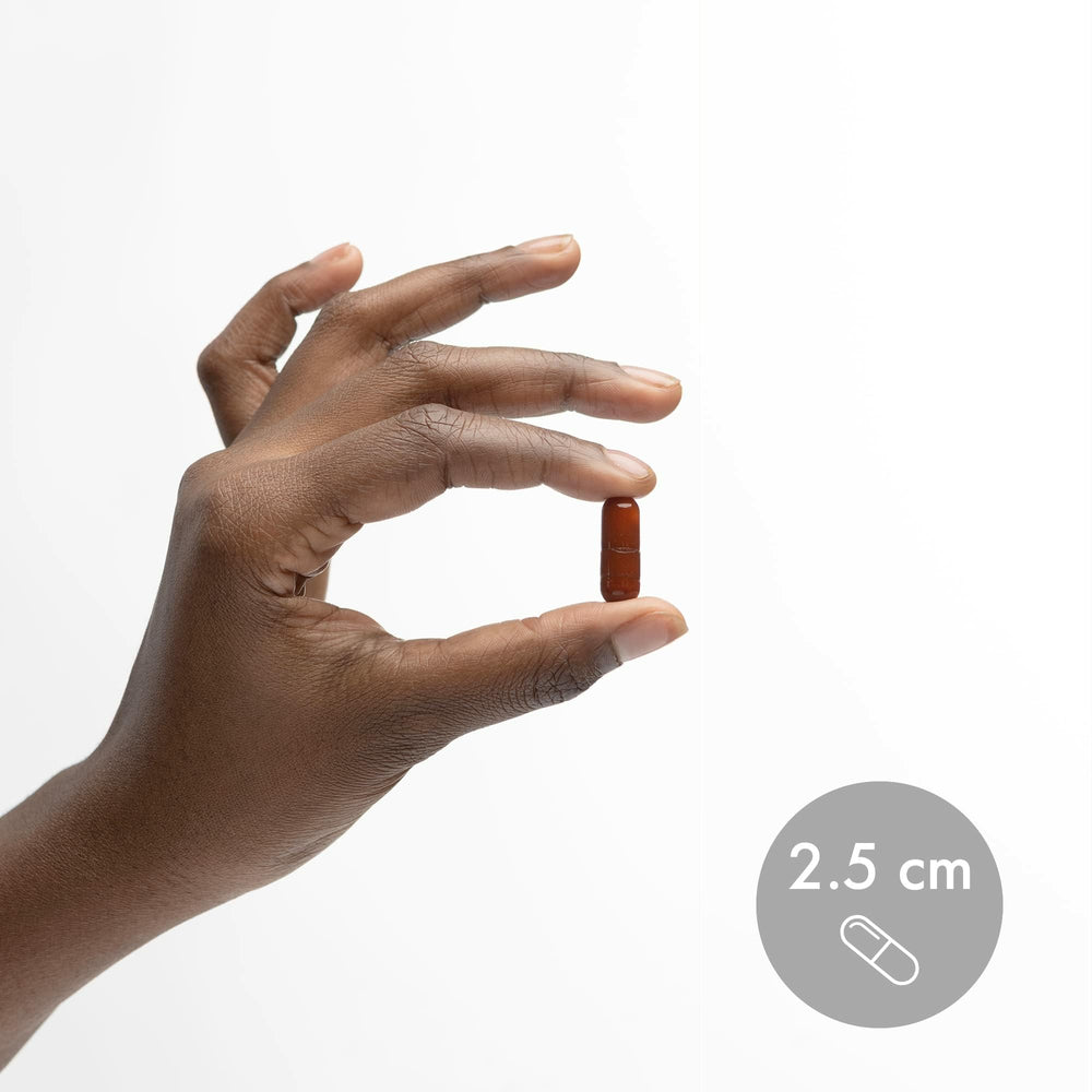 Serving two capsules of Dr. Mercola Liposomal Vitamin C delivers 1,000 mg.
