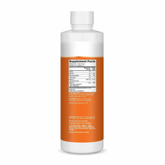 Pouring citrus vanilla liposomal Vitamin C for smooth consumption