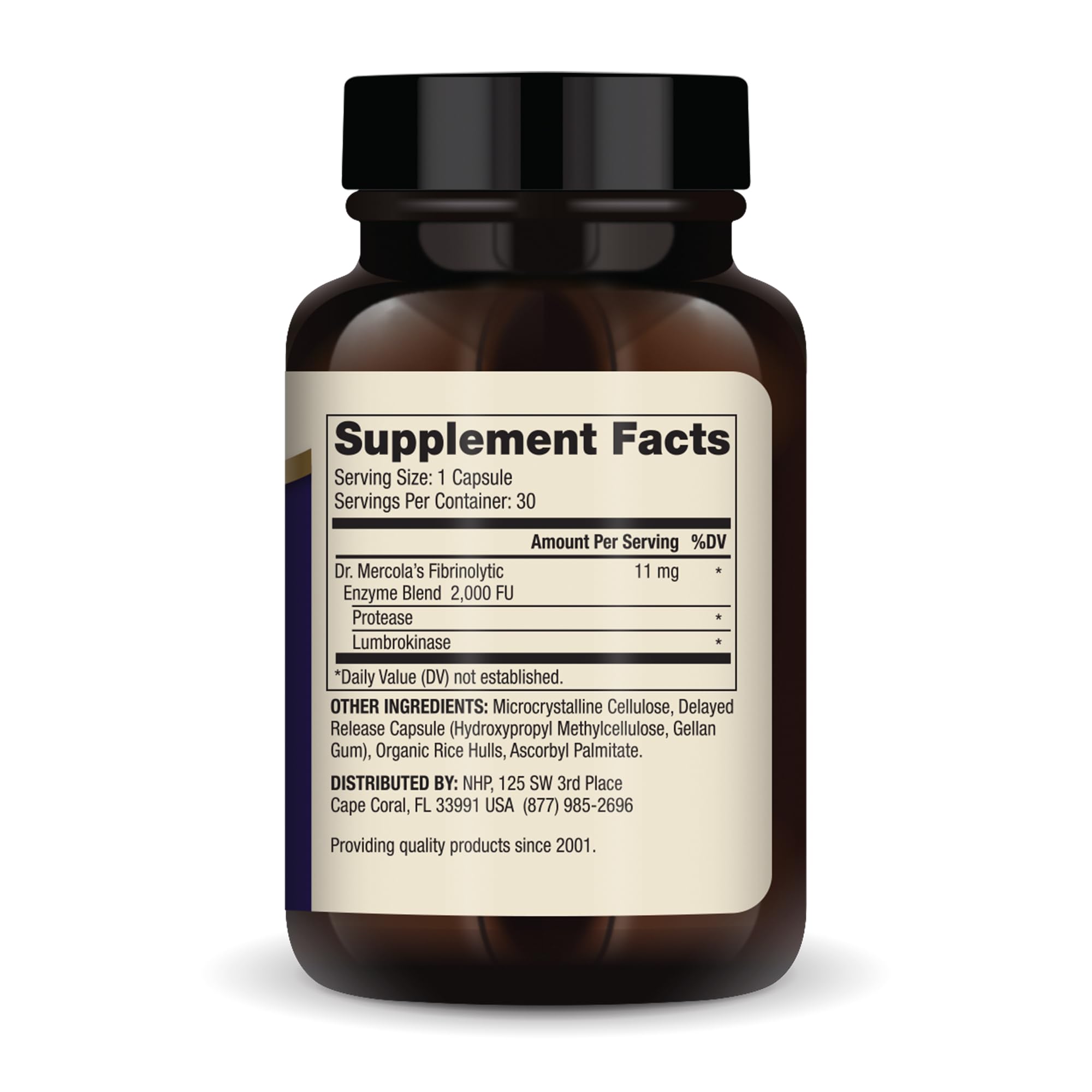 Dr. Mercola Lumbrokinase enzymes three-pack packaging for convenient multi-bottle use.