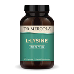 Dr. Mercola L-Lysine bottle cap, easy serving and quality
