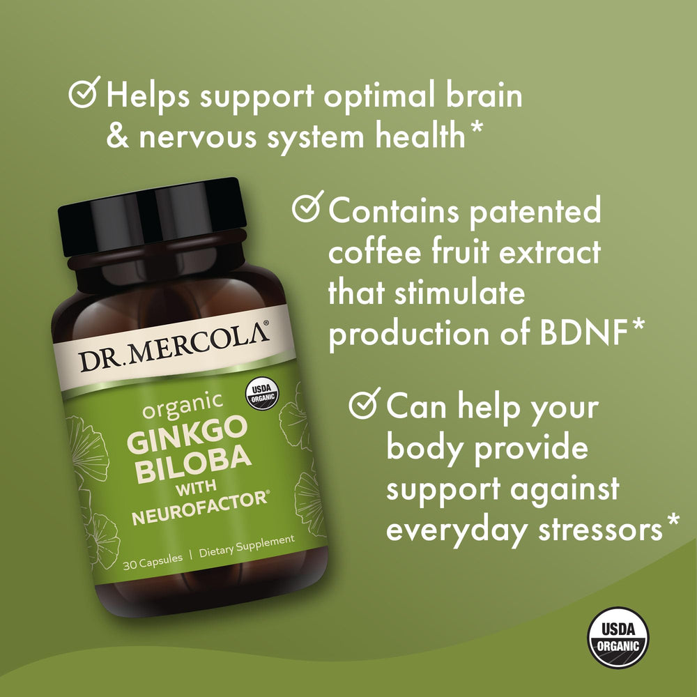 Dr. Mercola NeuroFactor coffee fruit extract highlights antioxidant support.