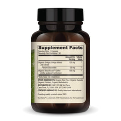 Dr. Mercola organic ginkgo biloba capsules for focus and mental clarity.