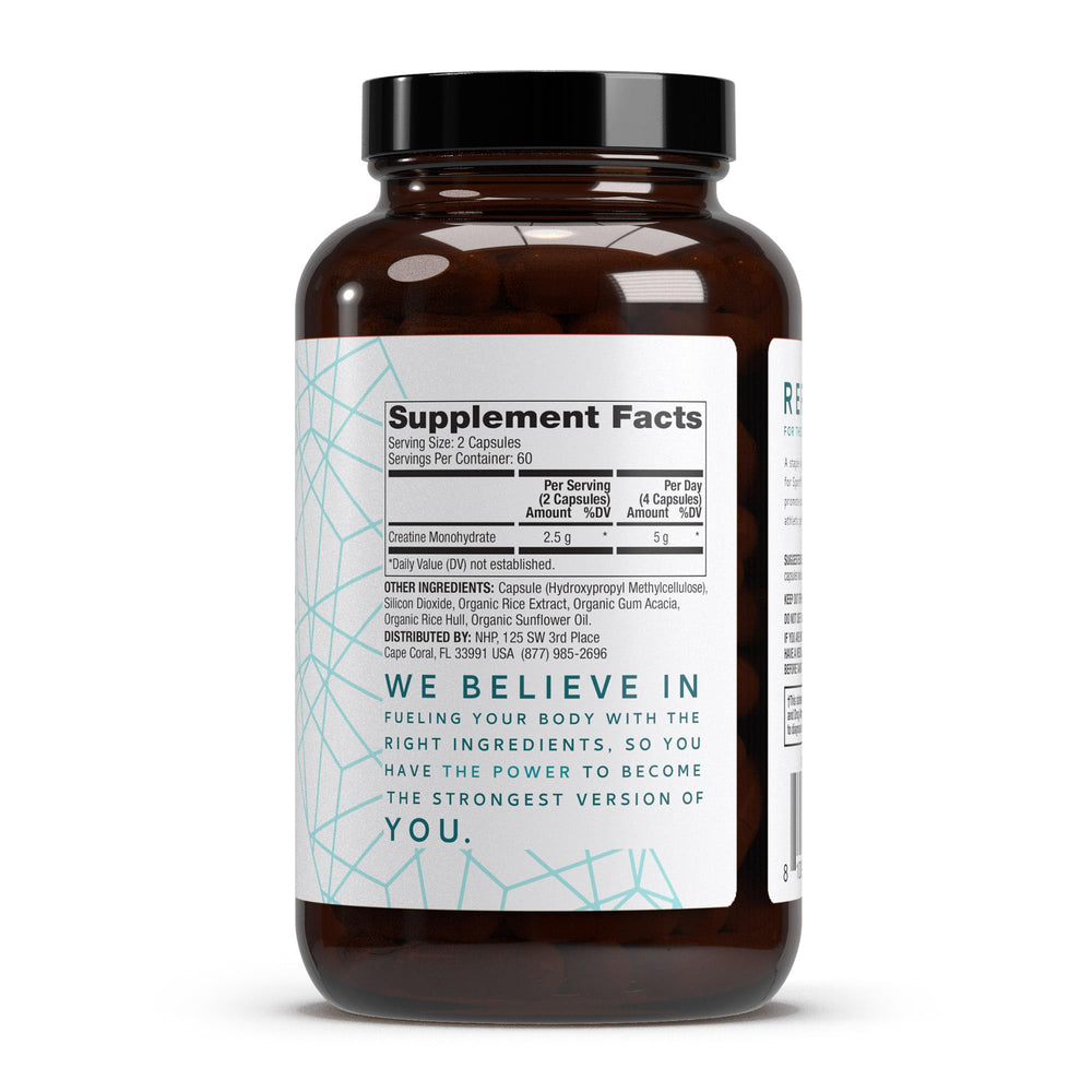 Dr. Mercola Pure Power Creatine Monohydrate capsules ready for workouts