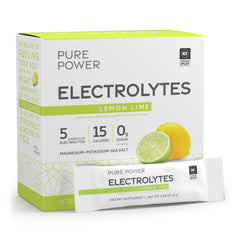 Dr. Mercola Pure Power Electrolytes lemon-lime packets ready for hydration