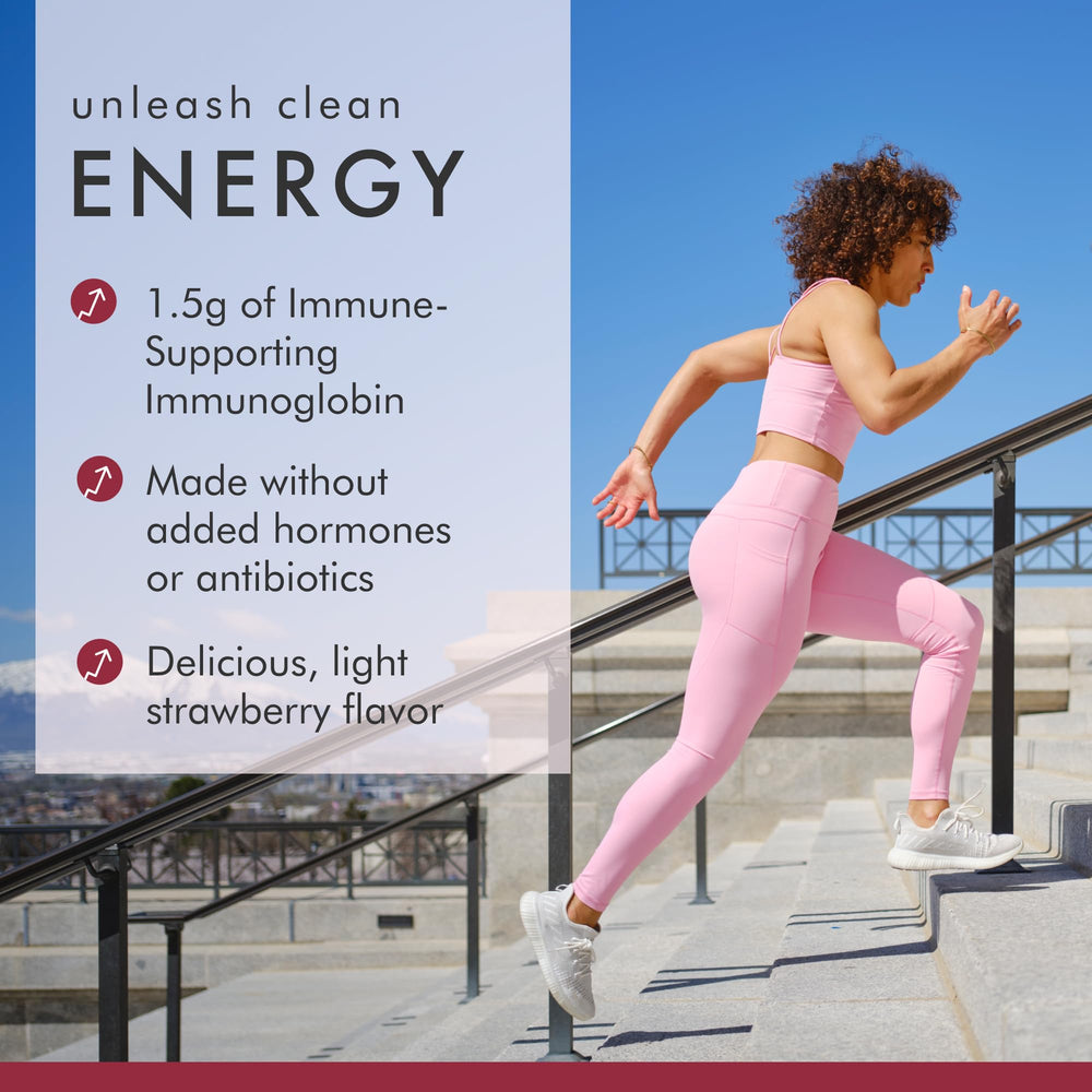 Bottle on table ready for a daily protein routine with Dr. Mercola whey