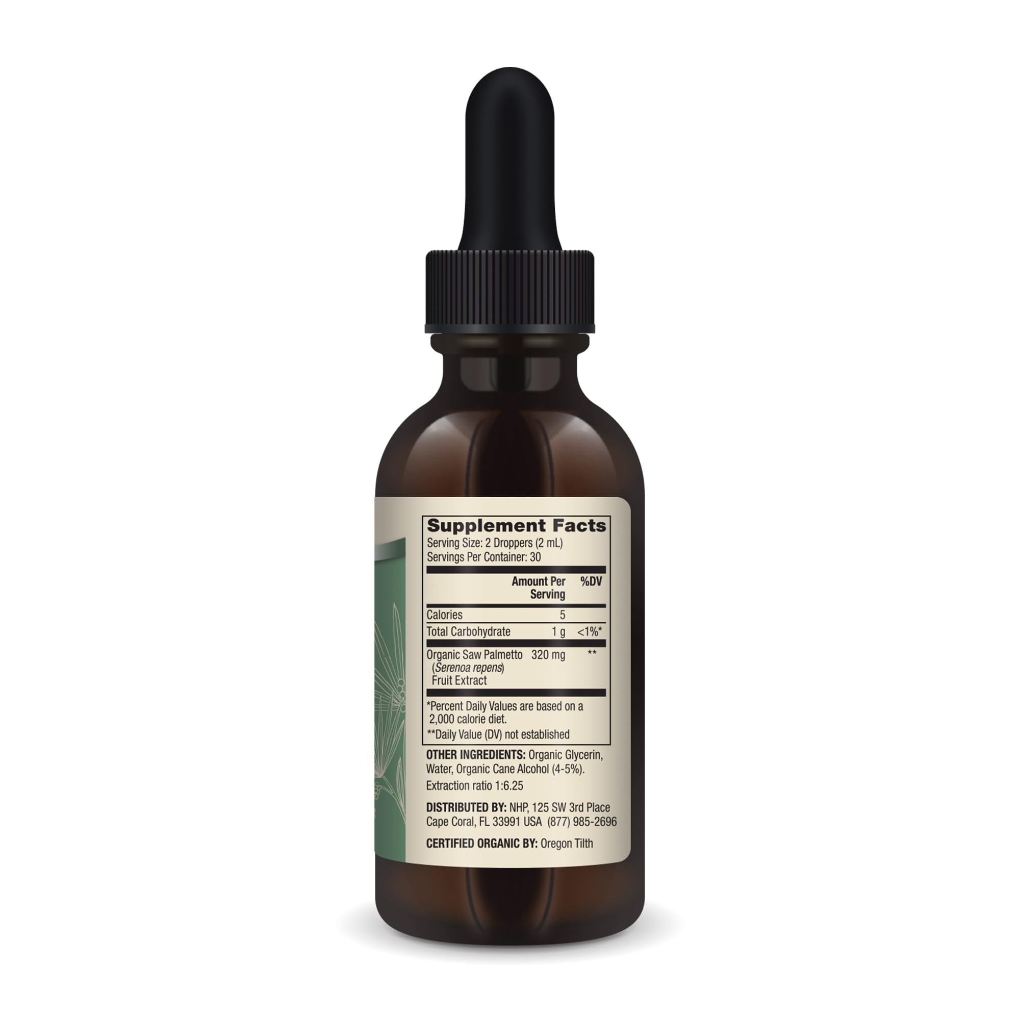 Dr Mercola Saw Palmetto Liquid Drops pour demonstrates easy on-the-go dosing
