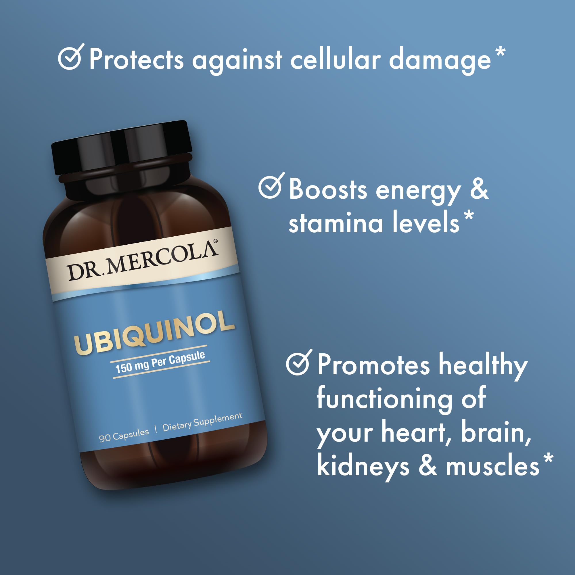 Dr Mercola Ubiquinol fermentation process image signaling advanced production and stability.