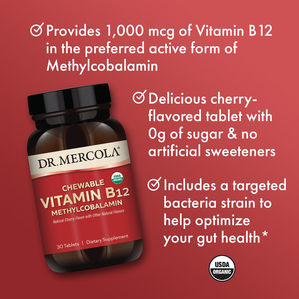 USDA Organic badge on Dr. Mercola packaging signals clean sourcing