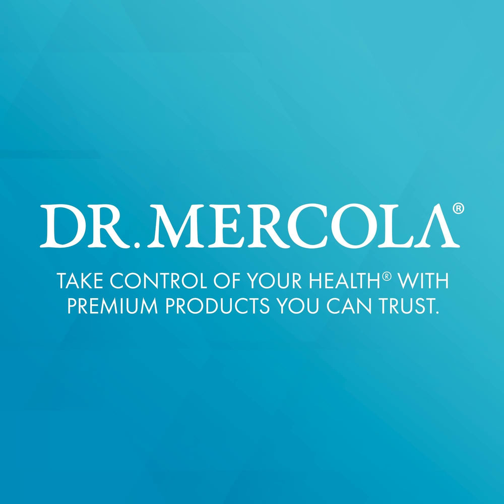 Dr. Mercola Vitamin B Complex bottle on counter scene implying brain and immune support