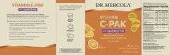 Dr. Mercola Vitamin C-PAK dissolving packet for zero sugar immune support.