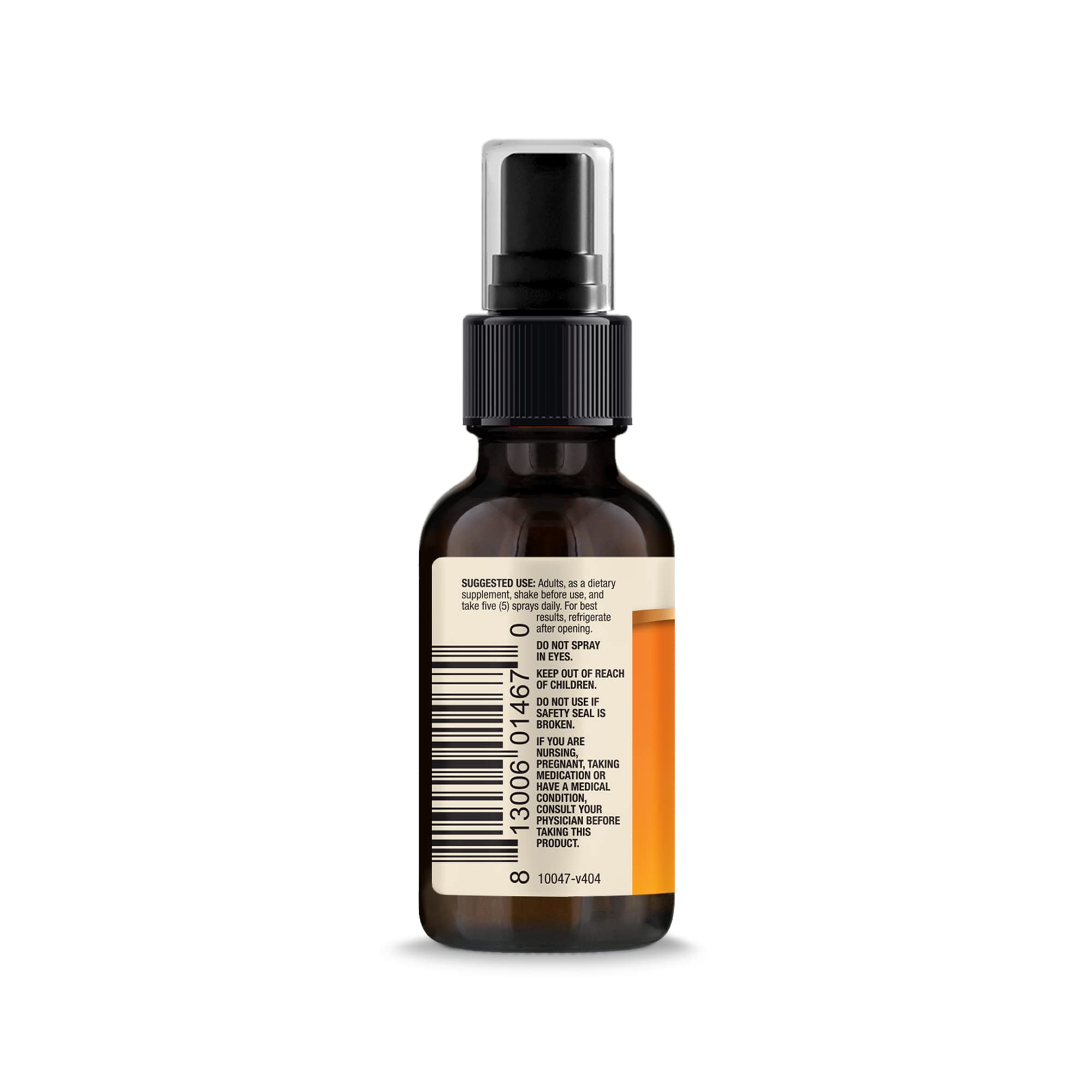 Dr. Mercola Vitamin D3 Sunshine Mist orange flavor bottle offering convenient intake