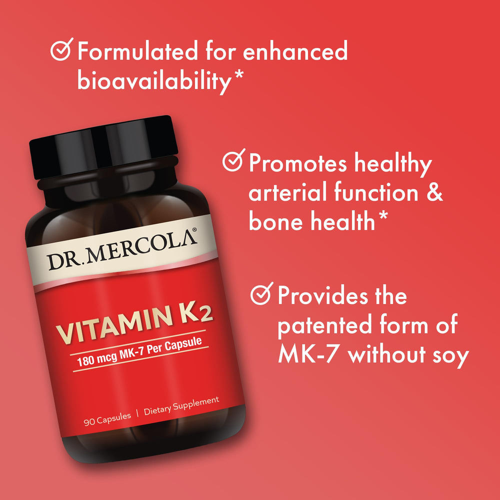 Source natto with chickpeas for Dr. Mercola Vitamin K2-180 mcg