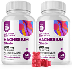 DR. MORITZ Magnesium Gummies Raspberry bottle for calm evenings.