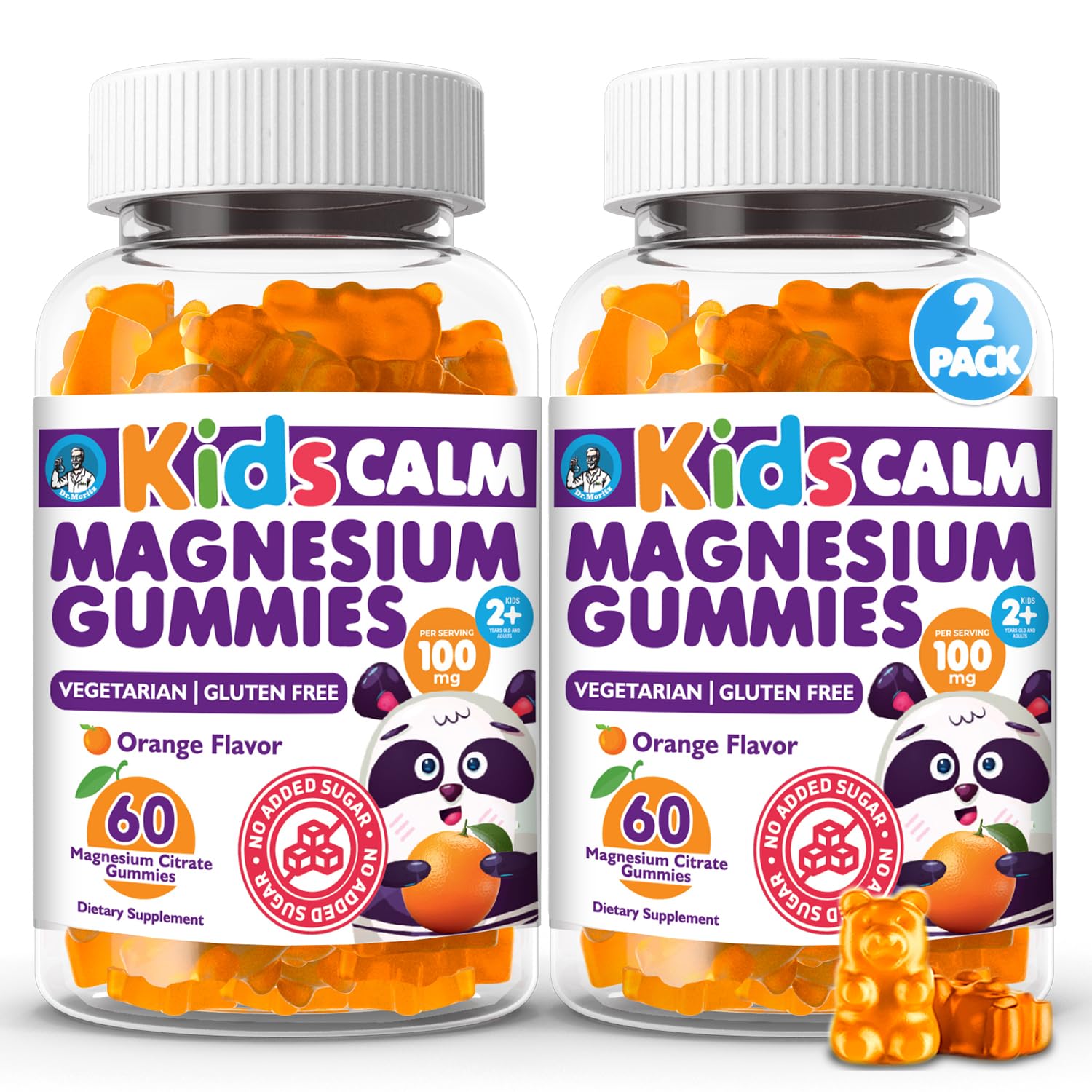 DR. MORITZ Sugar-Free Calm Magnesium Gummies bottle promotes relaxed sleep