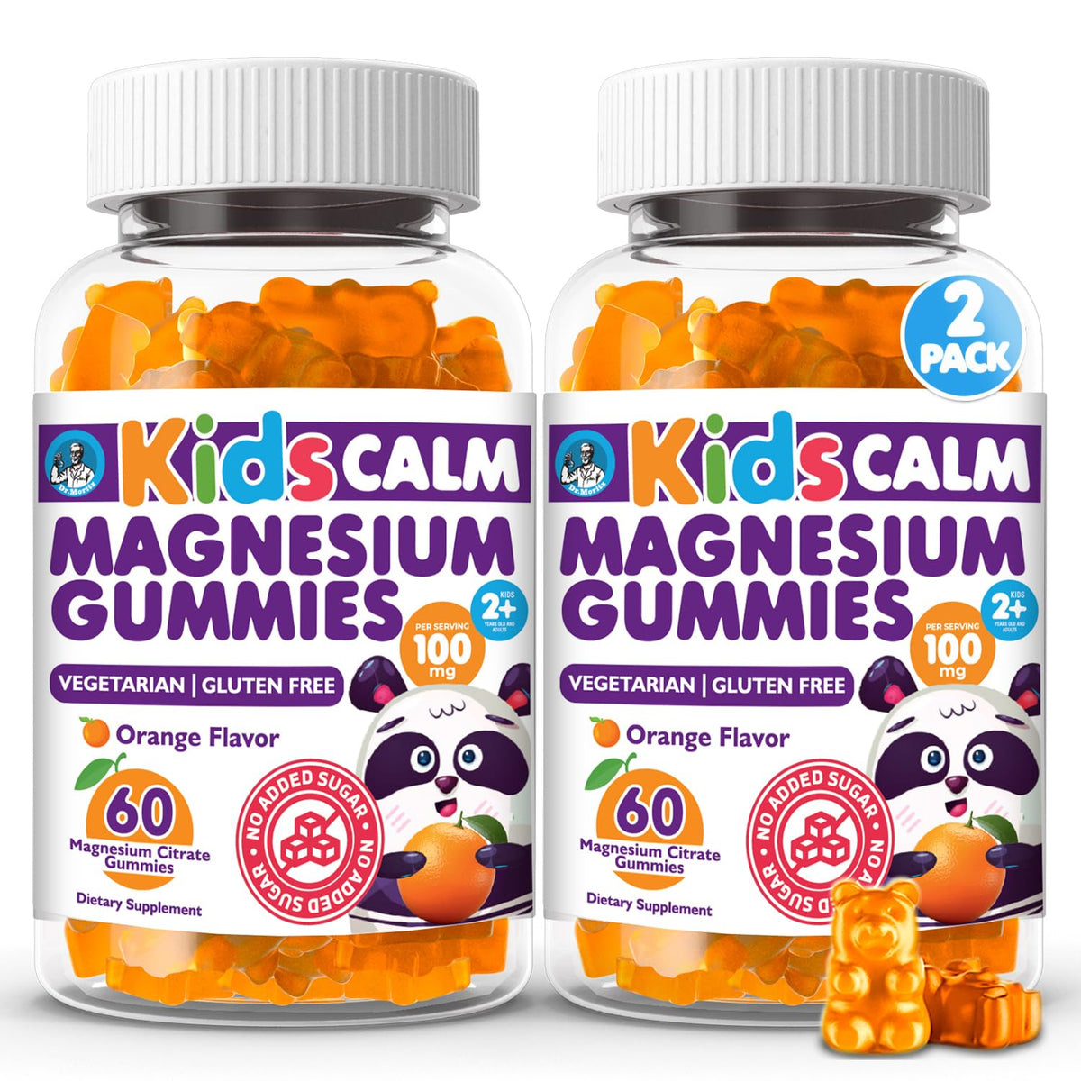 DR. MORITZ Sugar-Free Calm Magnesium Gummies bottle promotes relaxed sleep