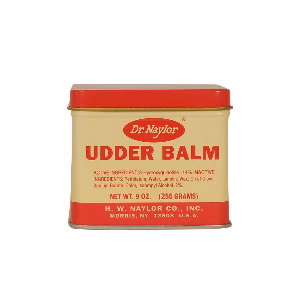Dr. Naylor Udder Balm 9oz bottle for skin comfort and animal care.