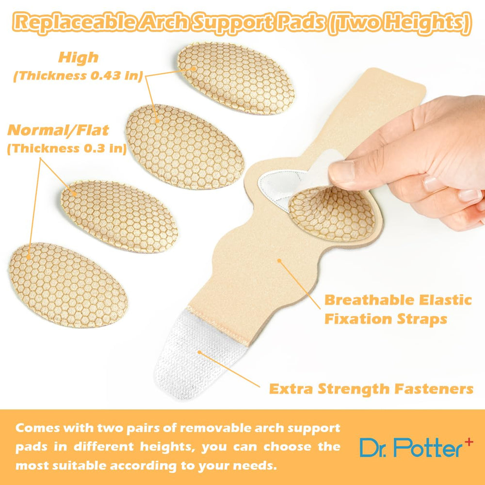 DR. POTTER+ breathable inner lining reduces slipping and keeps feet cool.