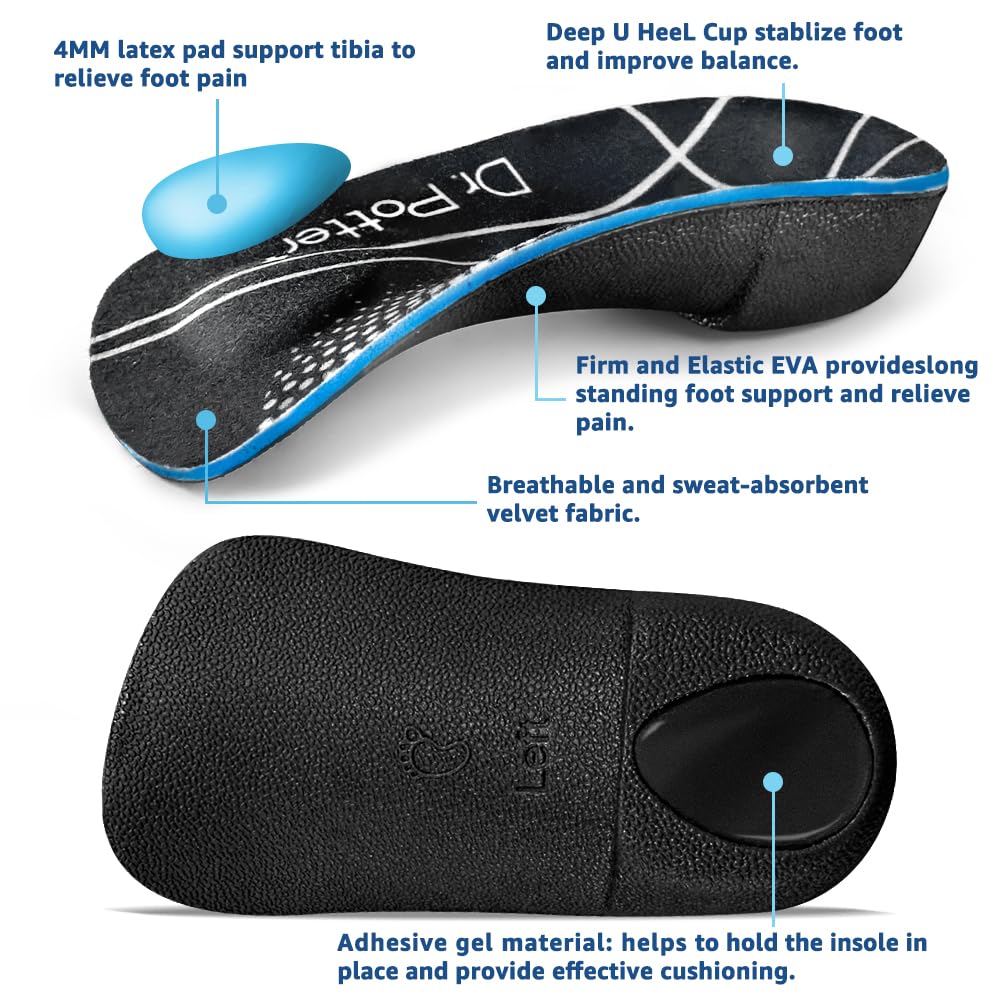 DR. POTTER+ metatarsal pad aligns forefoot to ease pressure during walking