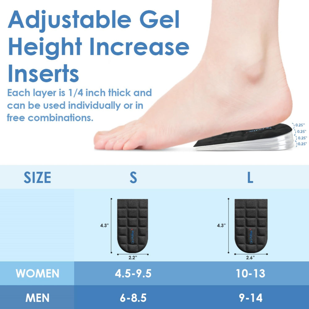 DR. POTTER+ self-adhesive back insole inside shoe keeps position securely