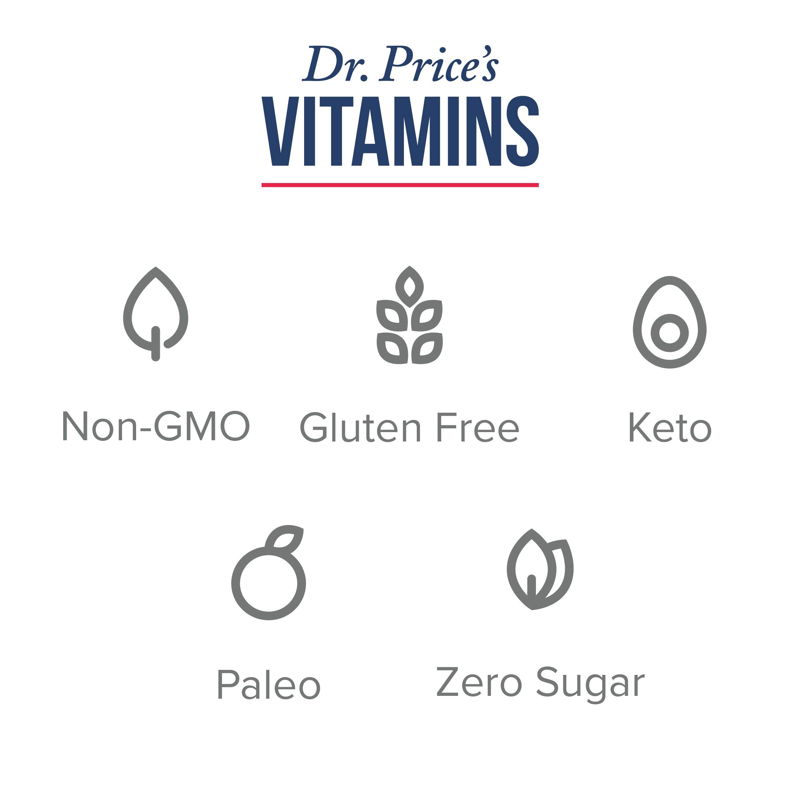 Dr Price's Cal-Mag Vites includes vitamin D3, K and boron for balance.