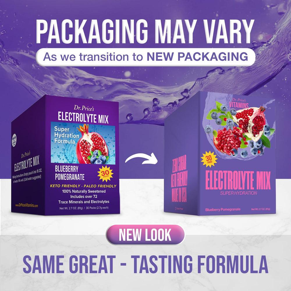 Back of box shows 72+ minerals for balanced hydration.