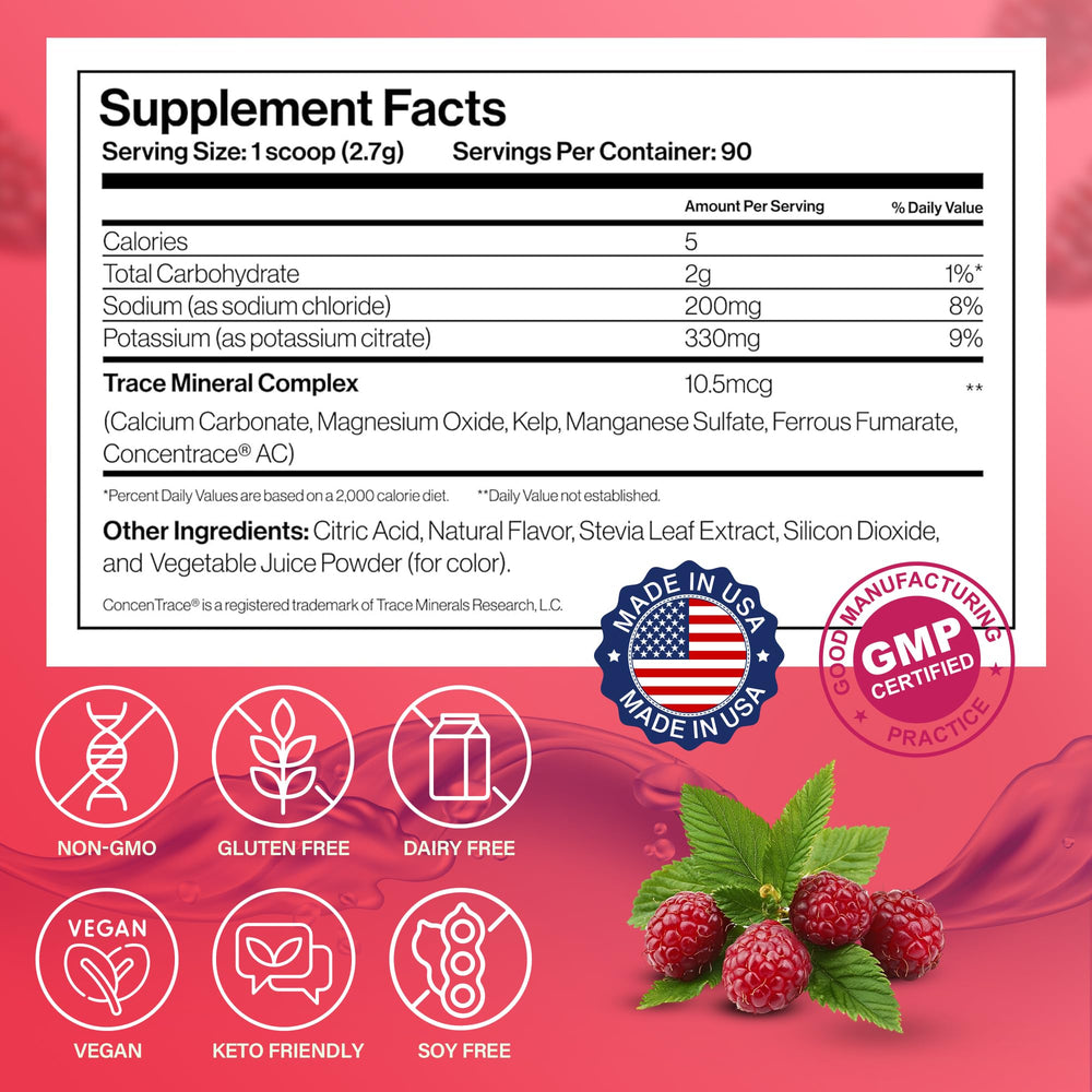 Gym bag ready: Dr. Price's Raspberry electrolyte bottle for travel
