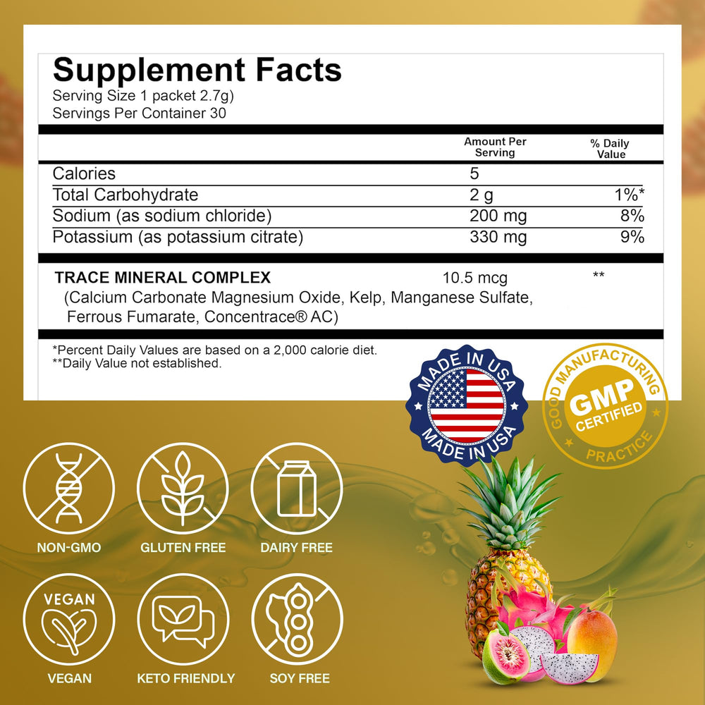 USA-made label on Dr. Price’s Tropical pack signals doctor-formulated quality.